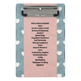 Minicarpeta De Pinza Corazones marismas de hermana