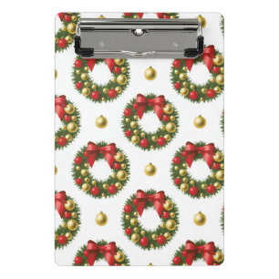 Minicarpeta De Pinza Coronas de Navidad