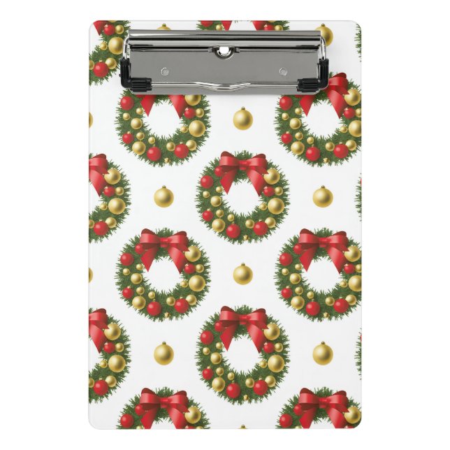Minicarpeta De Pinza Coronas de Navidad (Anverso)