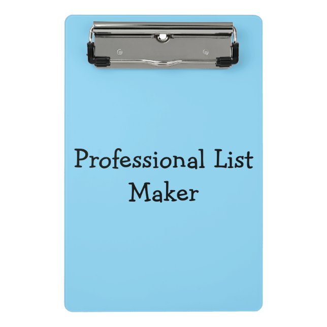 Minicarpeta De Pinza Creador de listas profesional (Anverso)