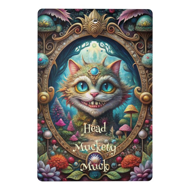 Minicarpeta De Pinza Create Your Own Whimsical Queen Cheshire Cat (Reverso)