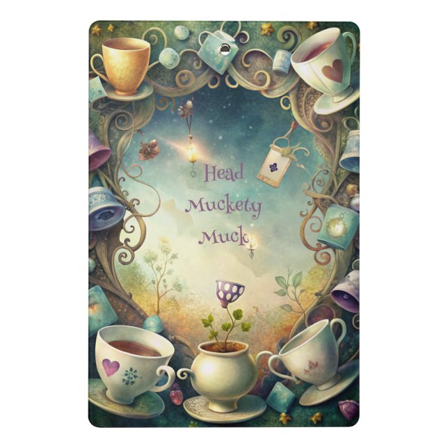 Minicarpeta De Pinza Create Your Own Whimsical Tea Party (Reverso)