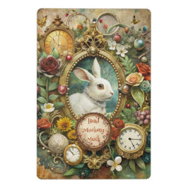 Minicarpeta De Pinza Create Your Own Whimsical White Rabbit