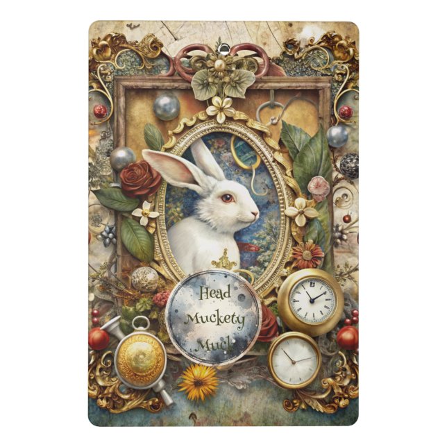 Minicarpeta De Pinza Create Your Own Whimsical White Rabbit (Reverso)