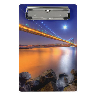 Minicarpeta De Pinza Crepúsculo, George Washington BridgePalisades, NJ