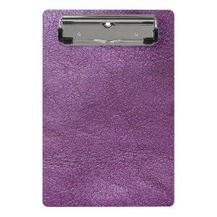 Minicarpeta De Pinza Cuero de lavanda