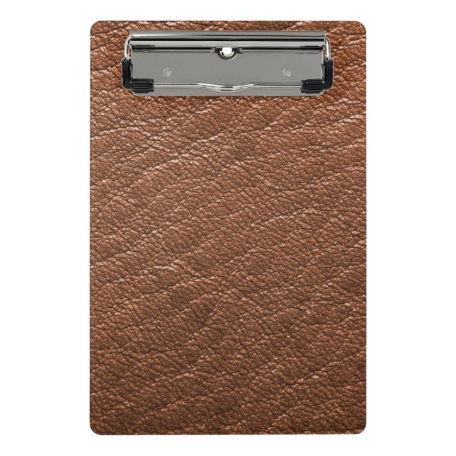 Minicarpeta De Pinza Cuero marrón (Anverso)