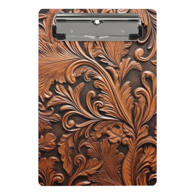 Minicarpeta De Pinza Cuero rústico (Anverso)