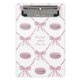 Minicarpeta De Pinza Custom Pink Macarons Frilly Coquette French Recipe