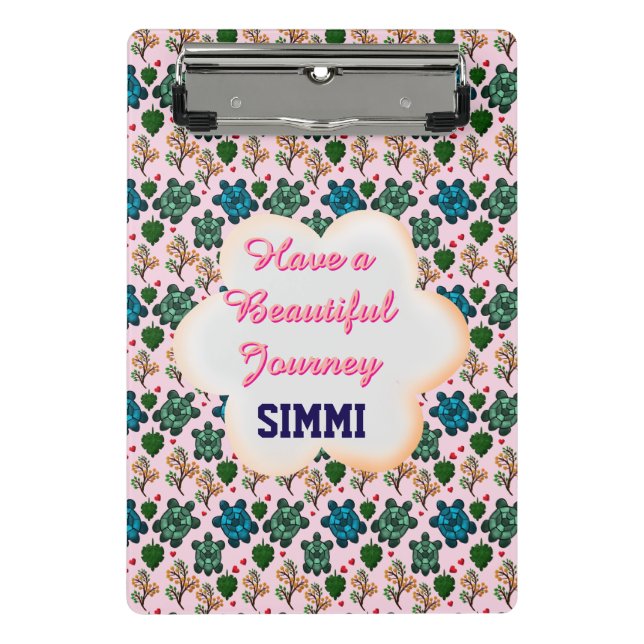 Minicarpeta De Pinza Custom turtle pattern  (Anverso)