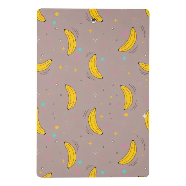 Minicarpeta De Pinza Cute Banana Pattern Mini Clipboard (Reverso)