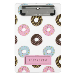 Minicarpeta De Pinza Cute donuts Añadir su propio nombre Personalizado 