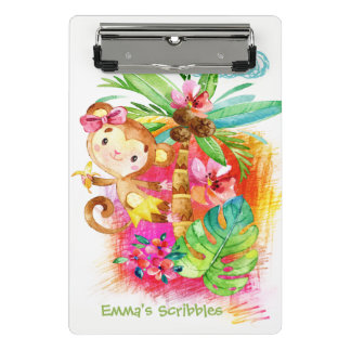 Minicarpeta De Pinza Cute Girl Monkey Climbing Tree