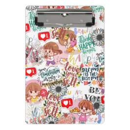 Minicarpeta De Pinza Cute Motivational – Positive Quote Kawaii 