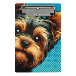 Minicarpeta De Pinza Cute Yorkie Yorkshire Terrier Arte Pop