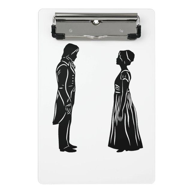 Minicarpeta De Pinza Darcy & Lizzy silhouette plus quote (Anverso)
