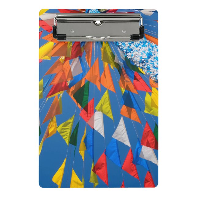 Minicarpeta De Pinza Decoración de banderas triangulares (Anverso)