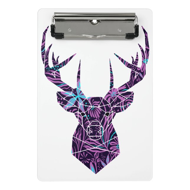 Minicarpeta De Pinza Deer floral (Anverso)