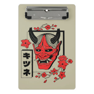 Minicarpeta De Pinza demonio japonés