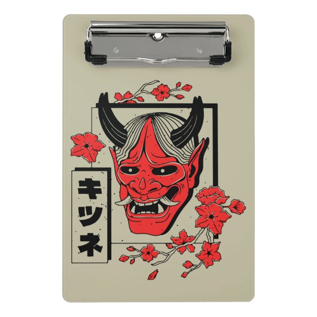 Minicarpeta De Pinza demonio japonés (Anverso)