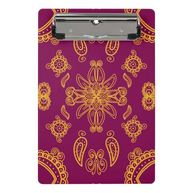 Minicarpeta De Pinza Design indien (Anverso)