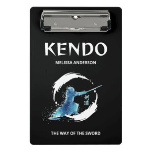 Minicarpeta De Pinza Diario de práctica de Kendo con acuarela para prac
