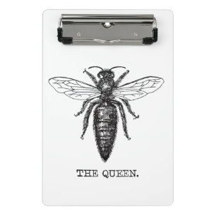 Minicarpeta De Pinza Dibujo clásico del Ilustracion Queen Bee