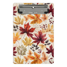 Minicarpeta De Pinza Dilo con hojas de otoño 3 -