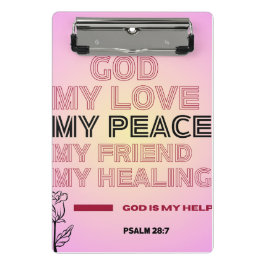 Minicarpeta De Pinza Dios, mi amor y ayuda Salmo 28:7