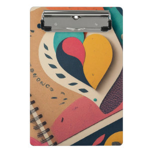 Minicarpeta De Pinza Diseñado para el corazón de la llama de la palma f