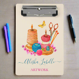 Minicarpeta De Pinza Diseñador de moda de hilo y aguja colorido