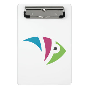 Minicarpeta De Pinza diseño colorido de ilustracion de peces acuarios