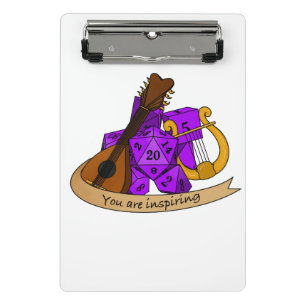 Minicarpeta De Pinza Diseño de Bard Dice