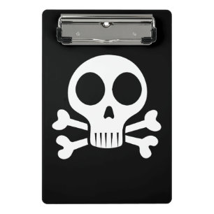 Minicarpeta De Pinza Diseño de calavera pirata