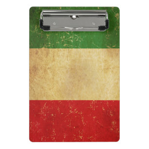 Minicarpeta De Pinza Diseño de Grunge de la bandera italiana