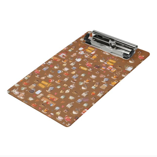 Minicarpeta De Pinza Diseño de Hermosos Gafas, Teteras, Cups Y Más (Angulado 3)