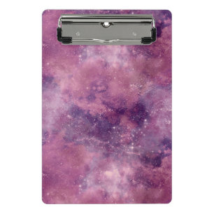 Minicarpeta De Pinza Diseño de la serie Galaxy Dusk Rosa 1