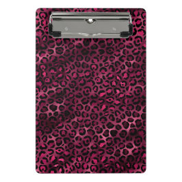 Minicarpeta De Pinza Diseño de la serie Leopardo Burgundy y Gold 9