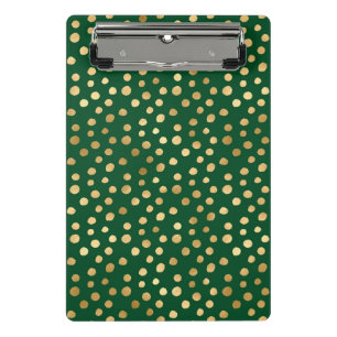 Minicarpeta De Pinza Diseño de la serie Safari de Esmeralda y Oro 12