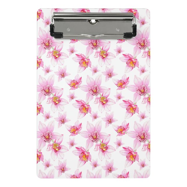 Minicarpeta De Pinza Diseño de orquídeas acuarelas 15 (Anverso)