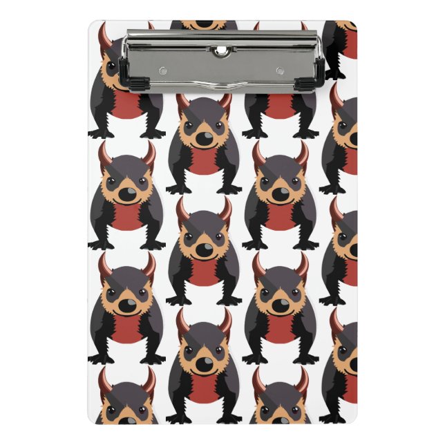 Minicarpeta De Pinza Diseño del demonio cutáneo de Tasmania (Anverso)