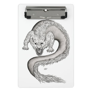 Minicarpeta De Pinza Diseño en blanco y negro de Wolfdragon