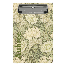 Minicarpeta De Pinza Diseño Floral Wm Morris Agregar un Nombre