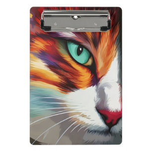 Minicarpeta De Pinza Diseño ocular del gato