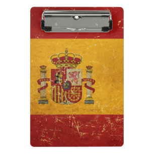 Minicarpeta De Pinza Diseño vintage grunge de la bandera española