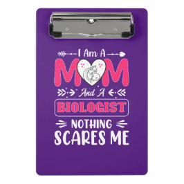 Minicarpeta De Pinza Divertida Bióloga Mamá, Bióloga Mamá Divertida