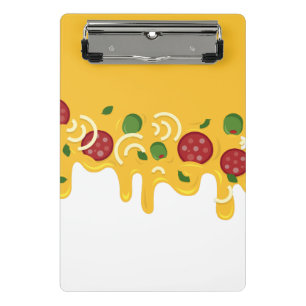 Minicarpeta De Pinza Divertido Queso de Pizza Goteante Retro Keto Fiest