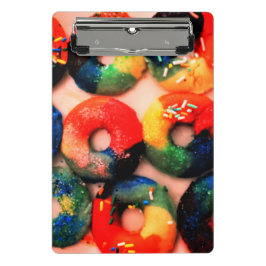 Minicarpeta De Pinza Donuts de arcoiris