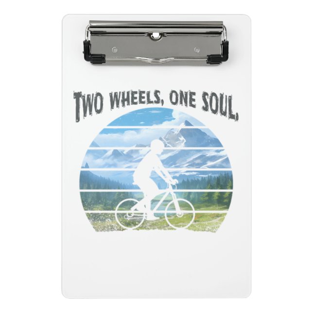 Minicarpeta De Pinza Dos ruedas, un alma. (Anverso)