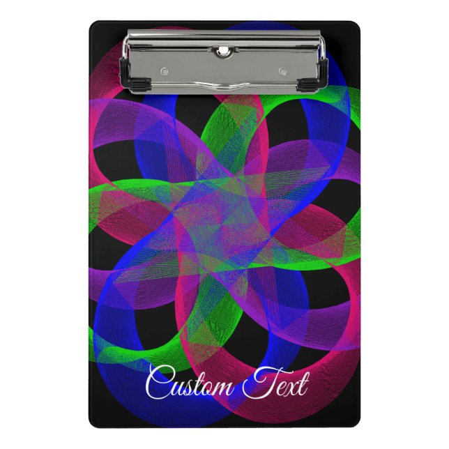 Minicarpeta De Pinza Double Loop Mesh Geometric Mini Clipboard (Anverso)